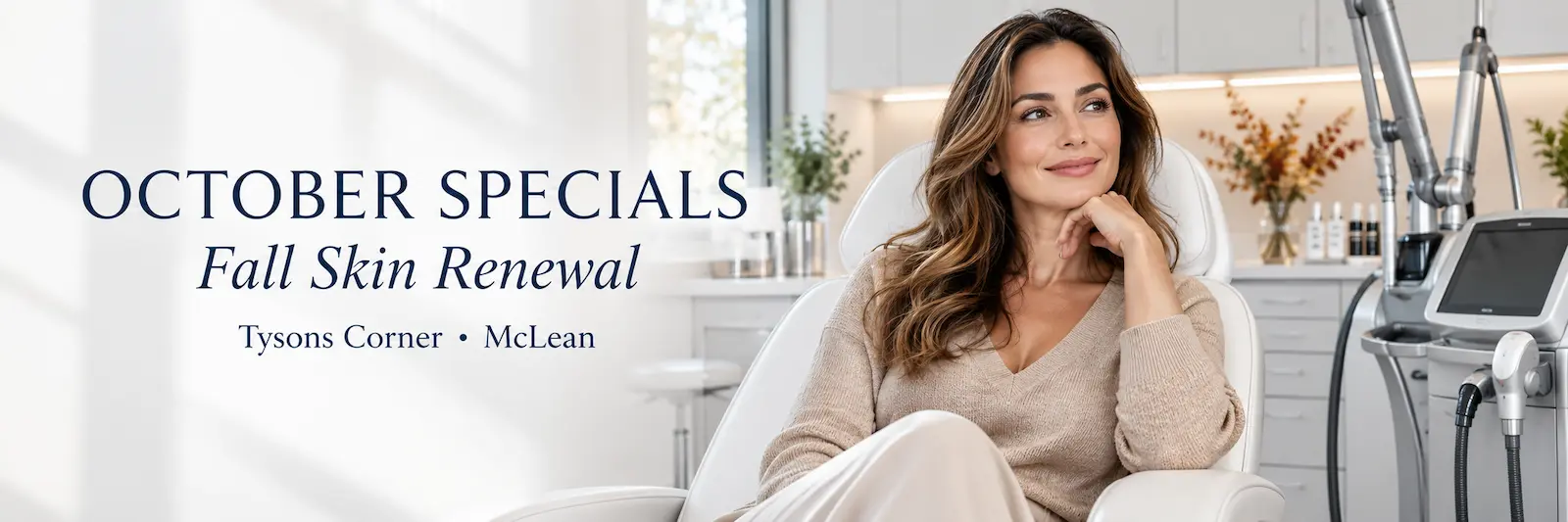 October medspa specials at Bella Skin Center in Tysons Corner and McLean